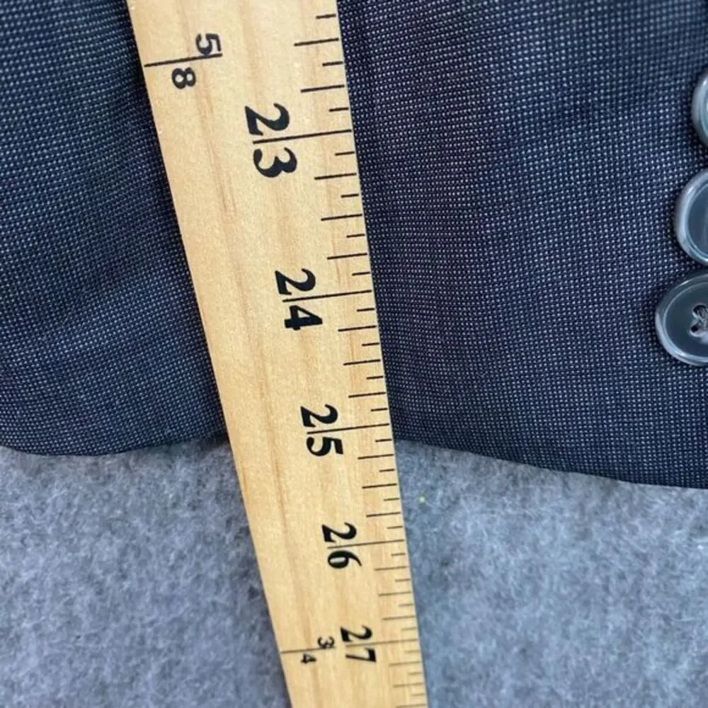 Calvin‎ Klein Men's Gray Wool Blazer Sport Coat Suit Jacket Business 44R